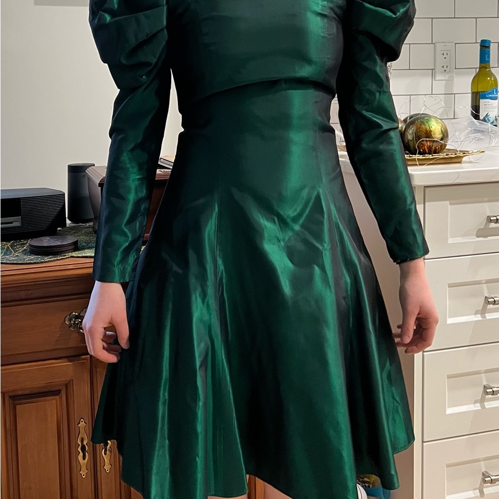 Vintage Green Taffeta Dress